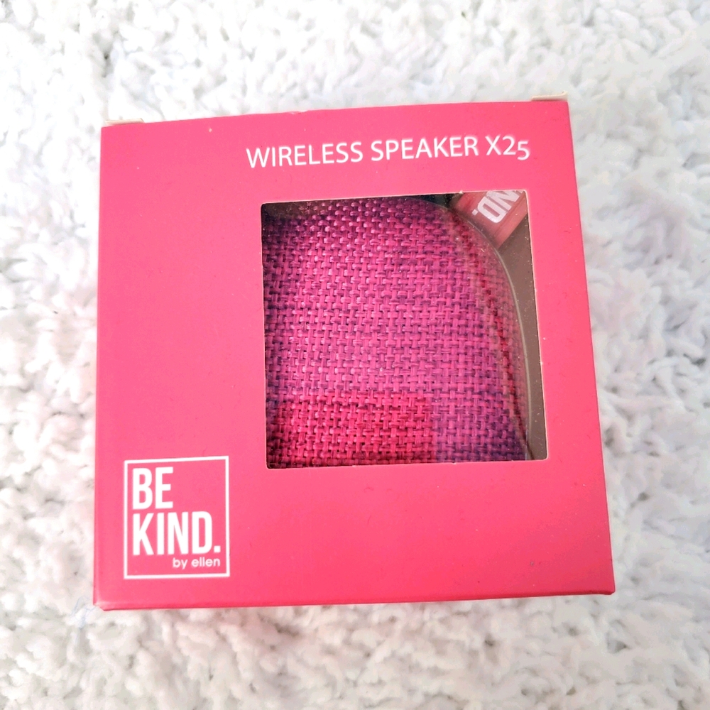 Ellen Degeneres Pink Wirekess Waterproof Speaker